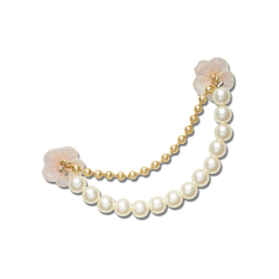 Crocs Jibbitz™ charms Gold and Silver Pearl Chain